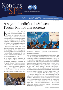 A segunda edição do Subsea Forum Rio foi um sucesso