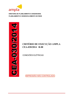 CEA-030/2014 R-00 Conexões Elétricas