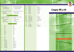 for world-wide communication - Lingua