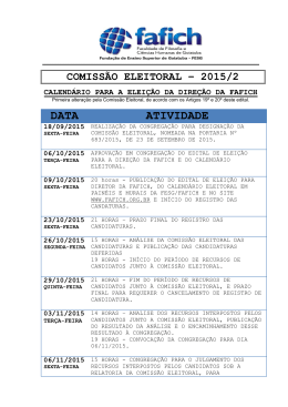 Calendário Eleitoral - FAFICH 2015 2 SC com Alteração