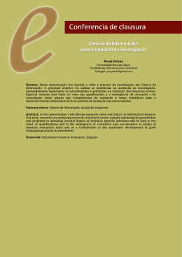 Conferencia de clausura - VII Encuentro Ibérico EDICIC 2015