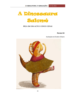 A Dinossaura Salomé : peço em um acto e cinco cenas / Renata Gil
