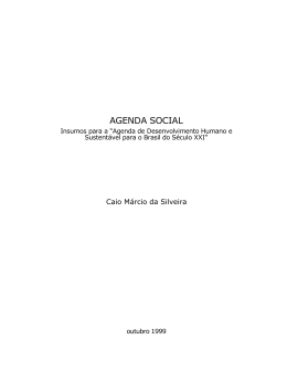 AGENDA SOCIAL - Instituto de Estudos do Trabalho e Sociedade