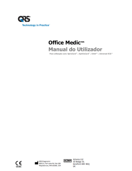 Office Medic™ Manual do Utilizador