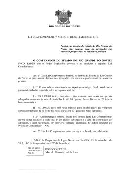 Lei Complementar nº 548 de 03.09.2015