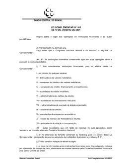 lei complementar nº 105 de 10 de janeiro de 2001
