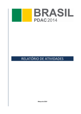 (PDAC2014 - Relatório de Atividades)