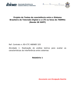 Relatório Simulações - Abinee - Associação Brasileira da Indústria