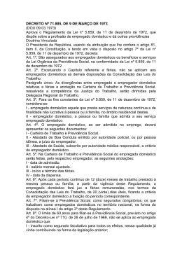 Decreto No. 71885 de 9 de março de 1973