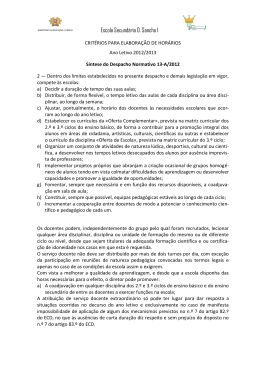 documento - Escola D. Sancho I