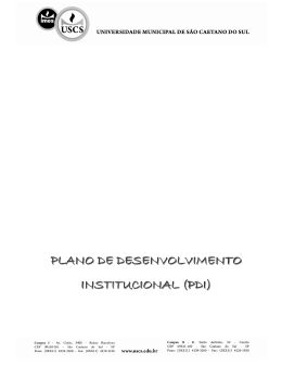 PLANO DE DESENVOLVIMENTO INSTITUCIONAL (PDI)