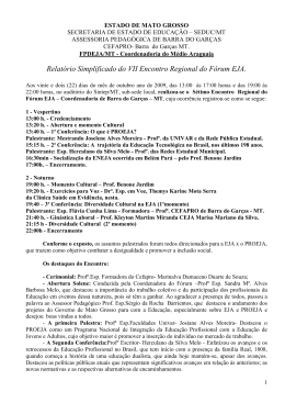 Relatrio VII Encontro Regional do Frum EJA - 22-10