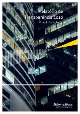 Relatório de Transparência 2010 Ernst & Young Portugal