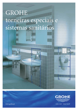 GROHE torneiras especiais e sistemas sanitários