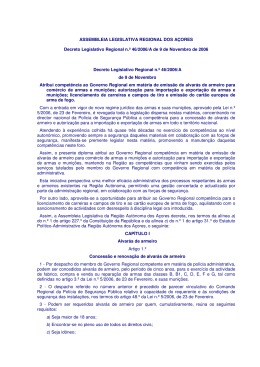 46/2006/A - Vice-Presidência do Governo Regional dos Açores