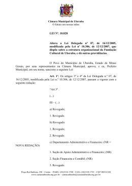 Lei 10828 - Altera a Lei Delegada nº 07, de 16/12/2005, modificada