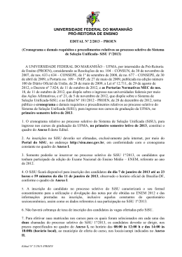 Edital Nº 2/2013-PROEN - Universidade Federal do Maranhão