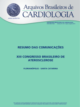 XIII Congresso Brasileiro de Aterosclerose