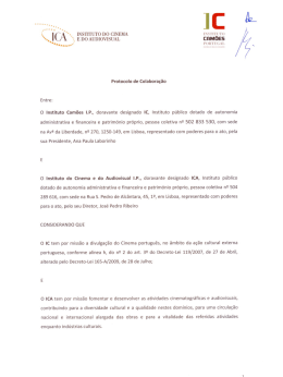 Protocolo ICA / Instituto Camões