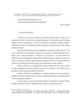 O dicionário de Morais Silva e o início da lexicografia moderna