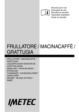 FRULLATORE / MACINACAFFÈ / GRATTUGIA