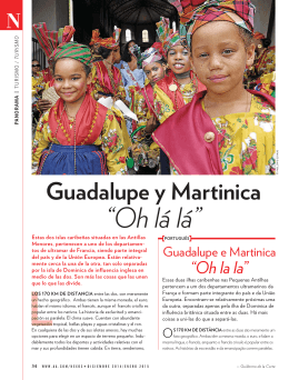 Guadalupe y Martinica “Oh lá lá”