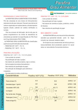 Parafina Grau Alimentar - Petrobras Distribuidora