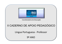 9° Ano Língua Portuguesa Professor