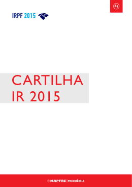 CARTILHA IR 2015