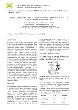 Estudo de Acoplamento Molecular e NBO das - SBQT-2015