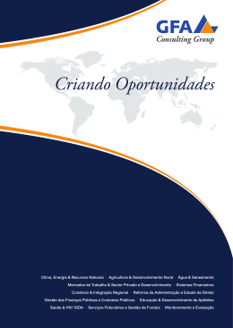 Criando Oportunidades - GFA Consulting Group