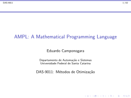 AMPL: A Mathematical Programming Language