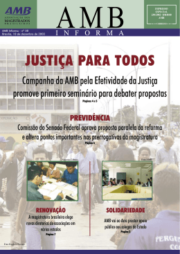 JUSTIÇA PARA TODOS - Associação dos Magistrados Brasileiros