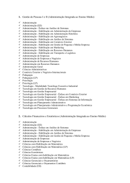 Processo Seletivo 150-2015 Componentes