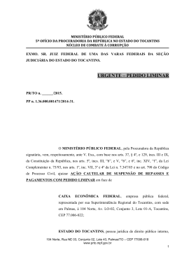 ação - Procuradoria da República no Tocantins