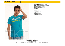 Top Kids & Teens LUCAS ALVES (15 anos )