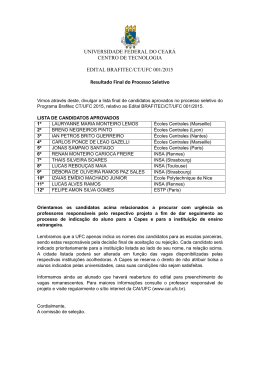 Lista - Universidade Federal do Ceará