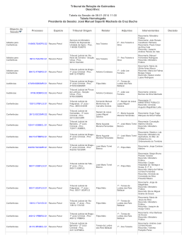 Tabela da Sessão de 06-01-2014