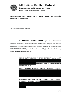 Ação de improbidade proposta pelo MPF contra Soares, Cerveró e