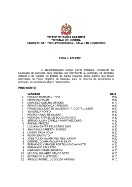 Edital 220/2012 - Tribunal de Justiça de Santa Catarina