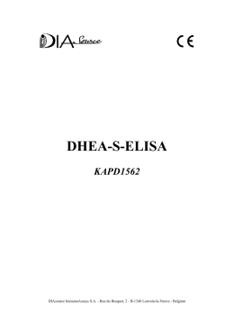 DHEA-S-ELISA - DIAsource Immunoassays