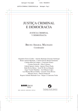 JUSTICA CRIMINAL E DEMOCRACIA MIOLO