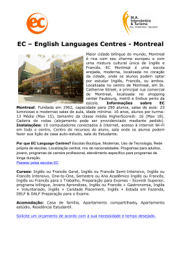 EC – English Languages Centres - Montreal