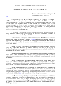 Resolução Normativa Nº 556/2013
