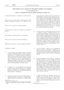 Regulamento (UE) N. o 606/2013 do Parlamento Europeu e