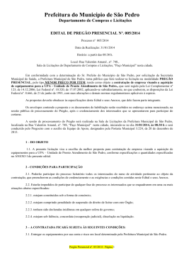 EDITAL - EQUIPAMENTOS UPA ATUAL - PP 05-14
