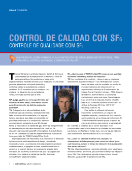CONTROL DE CALIDAD CON SF6