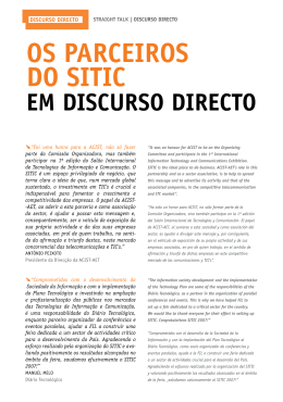 58 - Discurso Directo_Têm a palavra os parceiros do Sitic