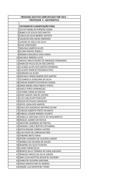listagem de classificação final 1 silvio franklin ferreira gama 2