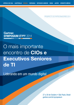 O mais importante encontro de CIOs e Executivos Seniores de TI